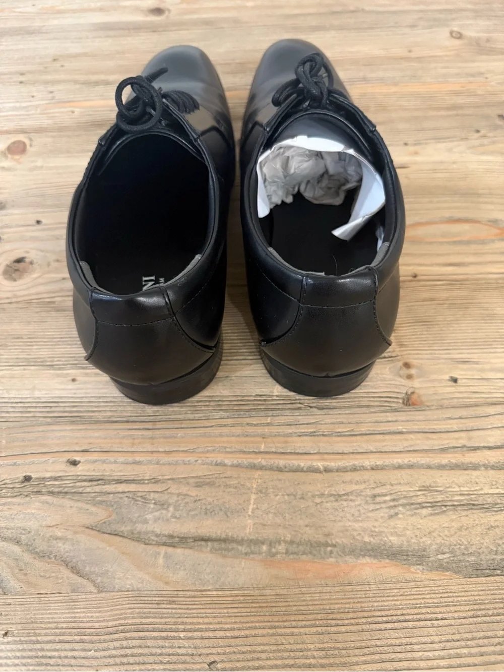 Alfani Andrew Plain Toe Derby Shoes, Size 10.5, Black, EUC